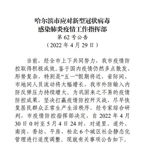 【哈尔滨疫情建筑复工，哈尔滨疫情建筑复工最新消息？】-第5张图片-创耀新闻网